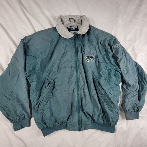 Boast USA Pebble Beach Resorts National Pro Am Mens XL Green Jacket Sweater - Picture 1 of 11